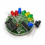 DIY CD4017 Colourful Voice Control Rotating LED Light KIT