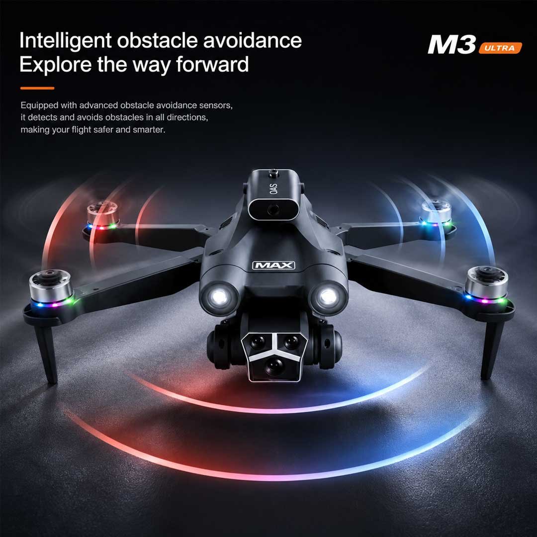 M3 Ultra Brushless RC Drone With Inbuilt Display
